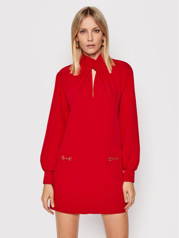 Kontatto Kontatto Коктейлна рокля NO170 Червен Regular Fit