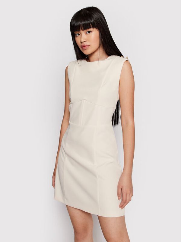 Kontatto Kontatto Коктейлна рокля NO4004 Бежов Regular Fit