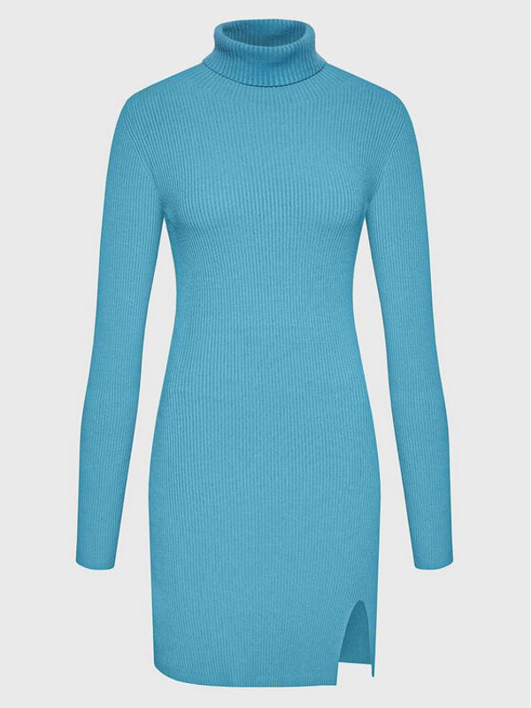 Kontatto Kontatto Плетена рокля 3M7616N Син Slim Fit