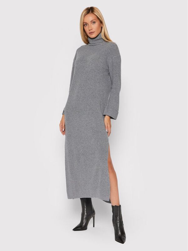 Kontatto Kontatto Плетена рокля 3M8367 Сив Regular Fit