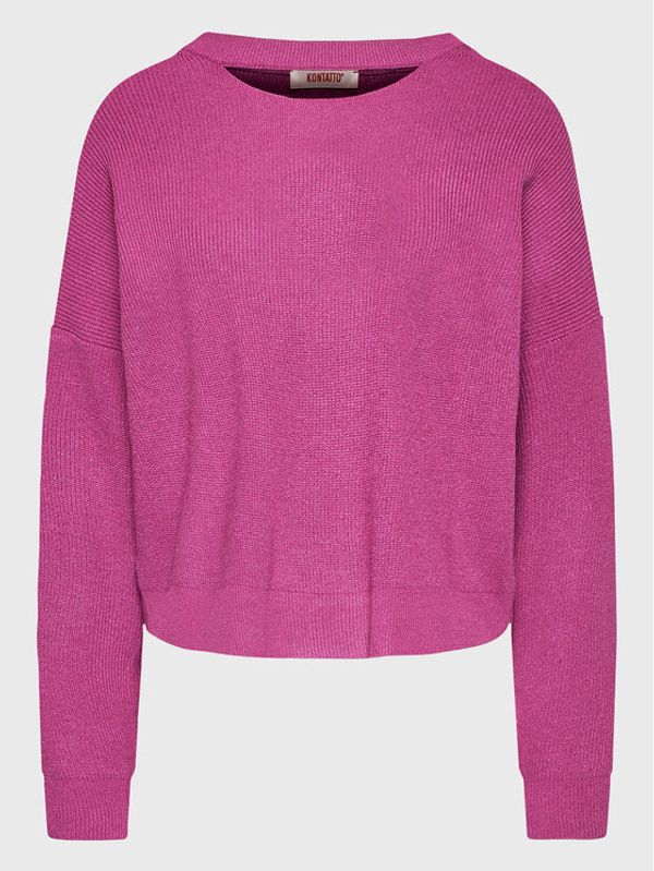 Kontatto Kontatto Пуловер 3M7760 Розов Relaxed Fit