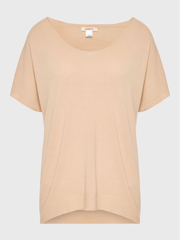 Kontatto Kontatto Пуловер 3M9014 Бежов Regular Fit