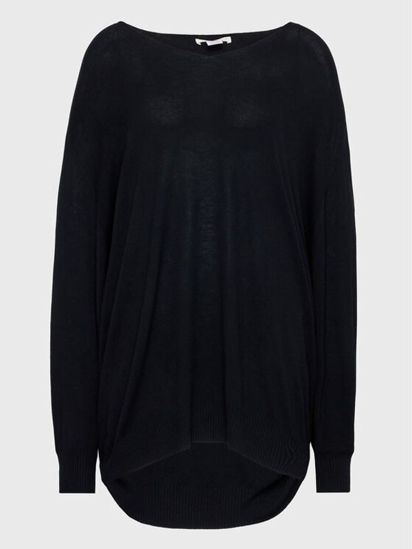 Kontatto Kontatto Пуловер 3M9015 Черен Relaxed Fit