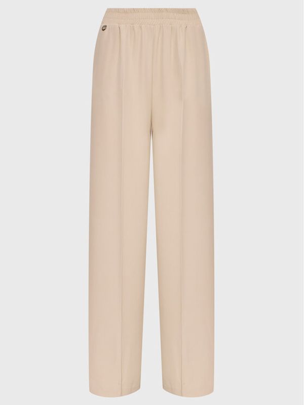 Kontatto Kontatto Текстилни панталони NO1001 Бежов Regular Fit