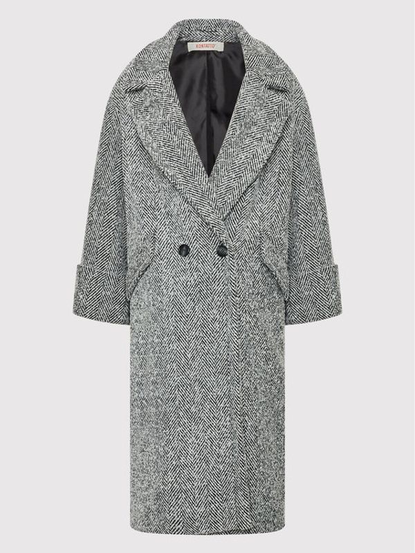 Kontatto Kontatto Зимно палто NO7025 Сив Regular Fit