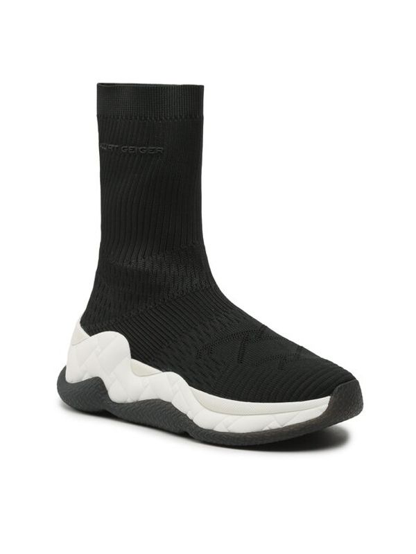 Kurt Geiger Kurt Geiger Боти London Knit Sock 9106601609 Черен