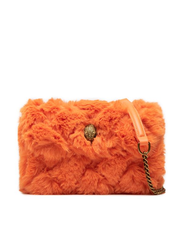 Kurt Geiger Kurt Geiger Дамска чанта Faux Fur Md Kensington 9317791999 Оранжев