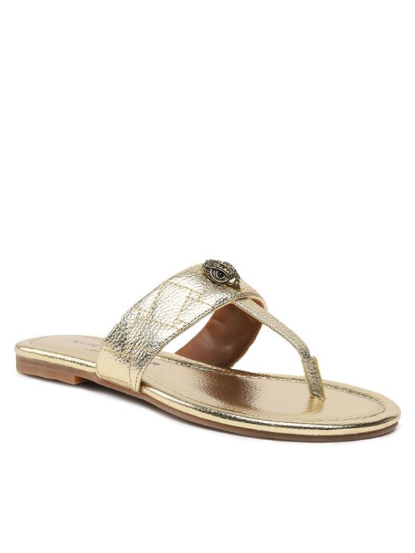 Kurt Geiger Kurt Geiger Джапанки Kensington T-Bar Sandal 8651461109 Златист