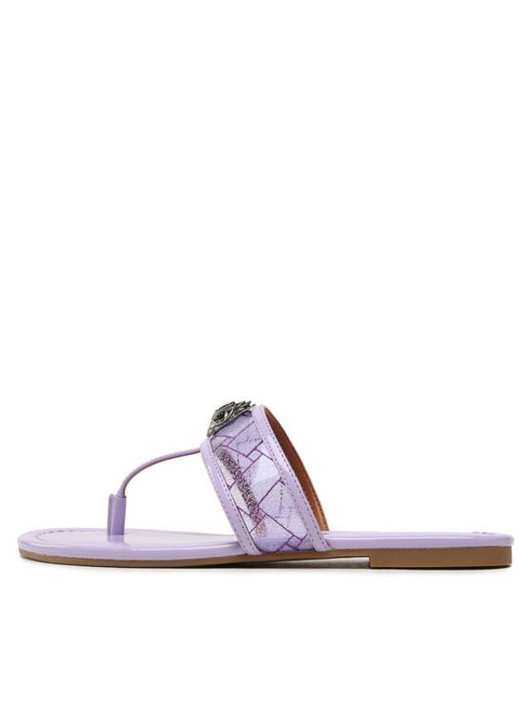 Kurt Geiger Kurt Geiger Джапанки Kensington Vinyl T-Bar 9797795979 Виолетов