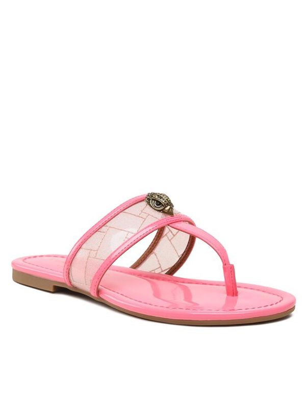 Kurt Geiger Kurt Geiger Джапанки Kensington Vinyl T-Bar 9797798979 Розов