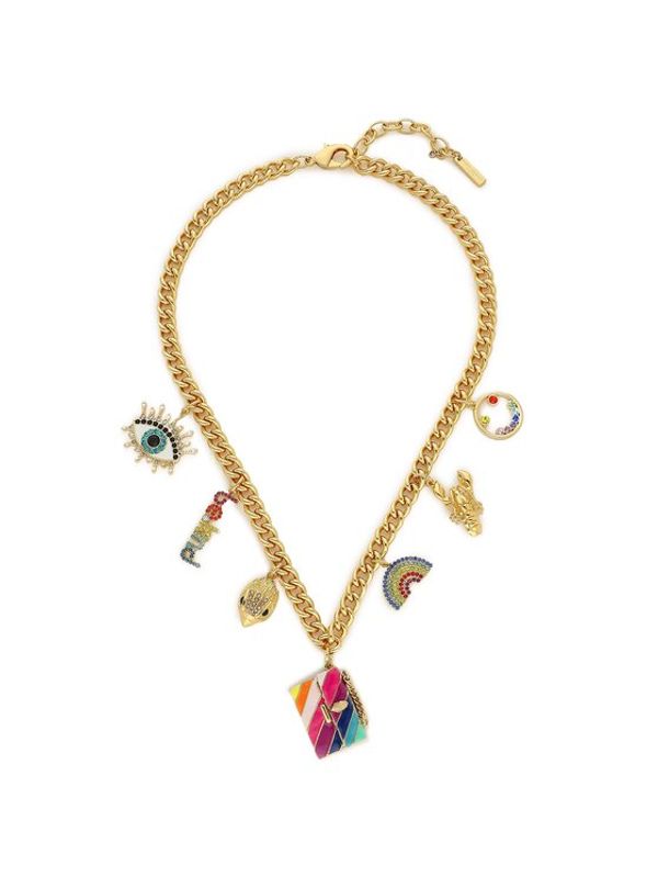 Kurt Geiger Kurt Geiger Колие Multi Charms Necklace 8840861429 Златист