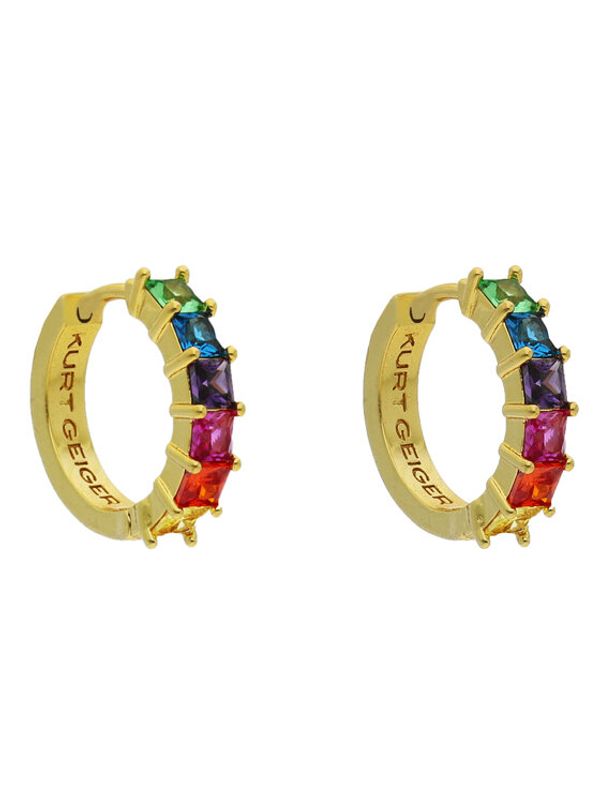 Kurt Geiger Kurt Geiger Обици Crystal Huggie Hoops 8836769429 Цветен