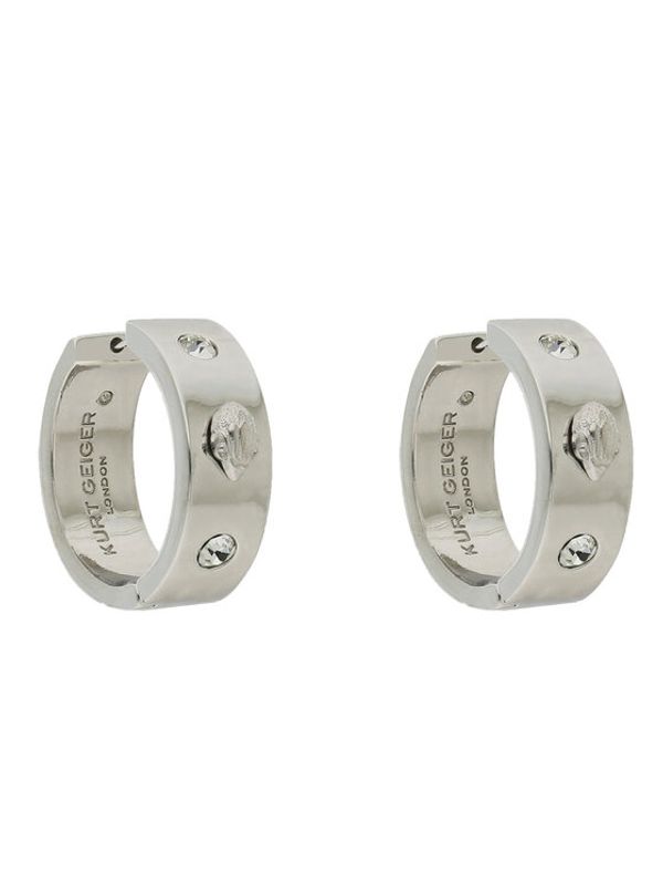 Kurt Geiger Kurt Geiger Обици Metal Eagle Hoops 8840363429 Сребрист