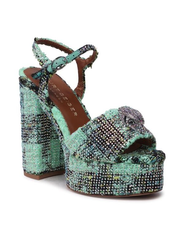 Kurt Geiger Kurt Geiger Сандали 225-Kensington Platform Sdl 9798875609 Зелен