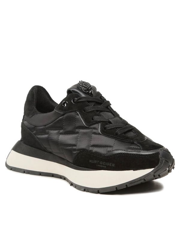 Kurt Geiger Kurt Geiger Сникърси Nylon Quilt Trainer 9796600609 Черен