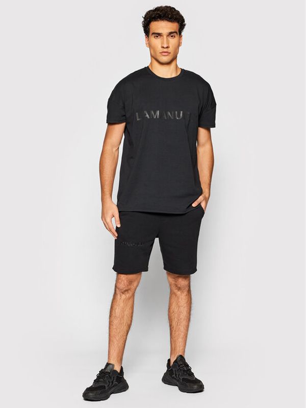 La Manuel La Manuel Комплект тишърт и спортни шорти Royalty Черен Regular Fit