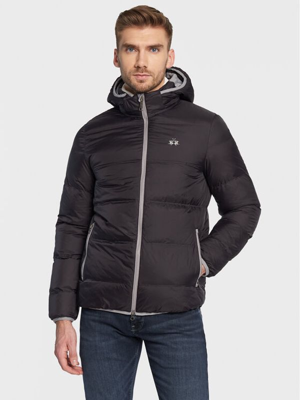 La Martina La Martina Пухено яке UMO010 PA012 Черен Regular Fit