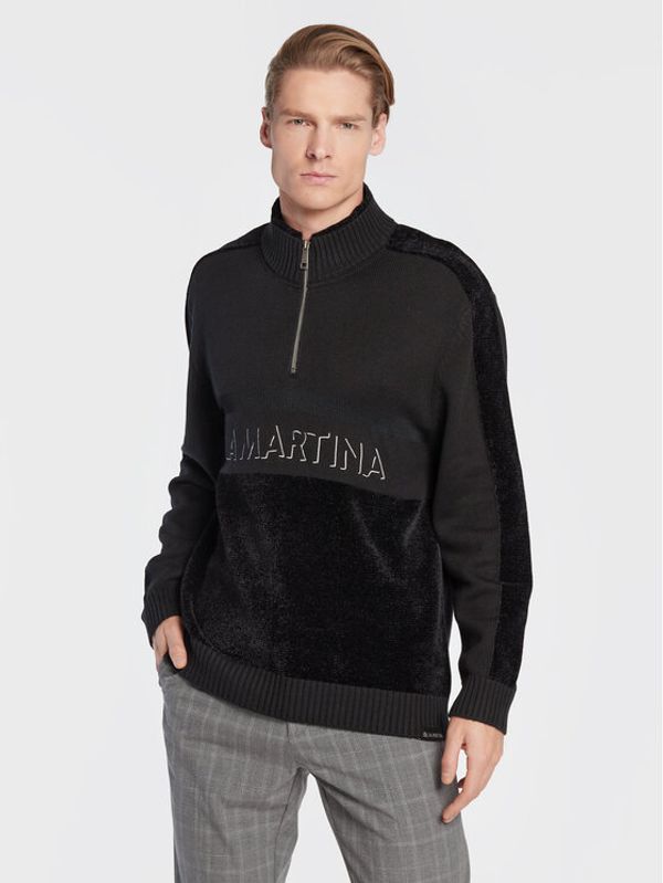 La Martina La Martina Пуловер UMS312 YW025 Черен Comfort Fit