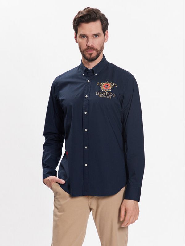 La Martina La Martina Риза VMCG30 PP483 Тъмносин Regular Fit