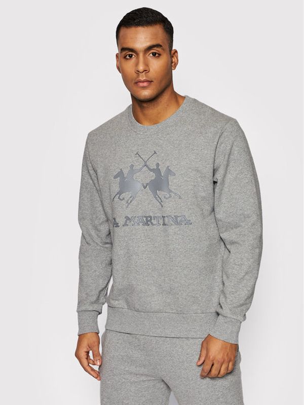 La Martina La Martina Суитшърт CCMF01 FP109 Сив Regular Fit