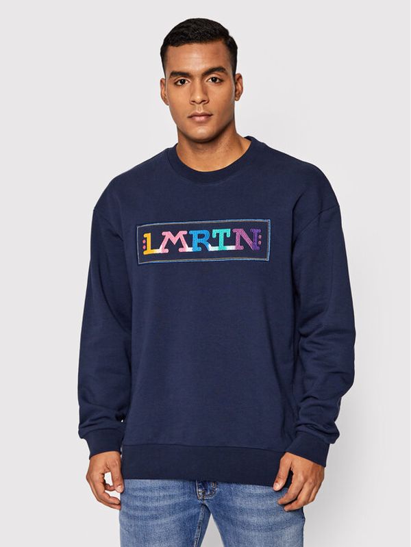 La Martina La Martina Суитшърт TMF304 FP533 Тъмносин Oversize