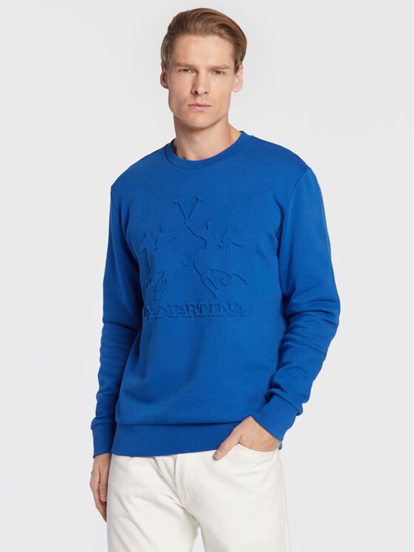 La Martina La Martina Суитшърт UMF003 FP529 Син Regular Fit