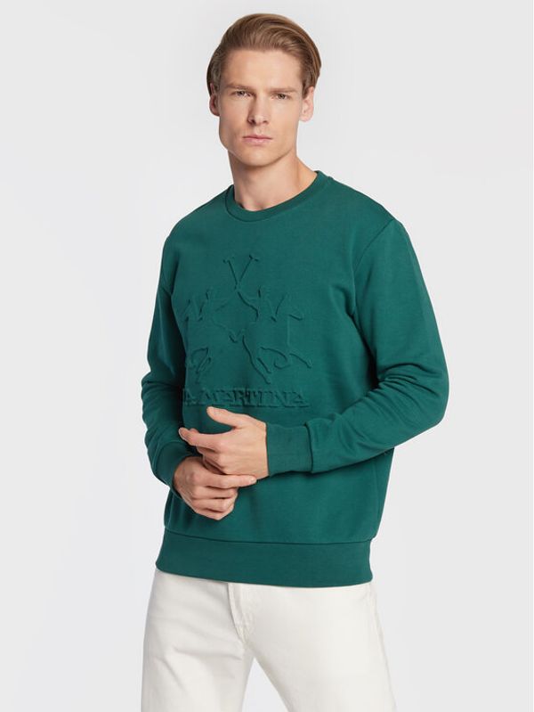 La Martina La Martina Суитшърт UMF003 FP529 Зелен Regular Fit
