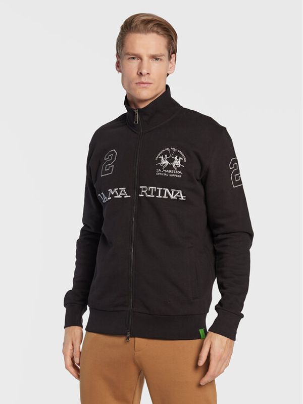 La Martina La Martina Суитшърт UMF305 FP529 Черен Regular Fit