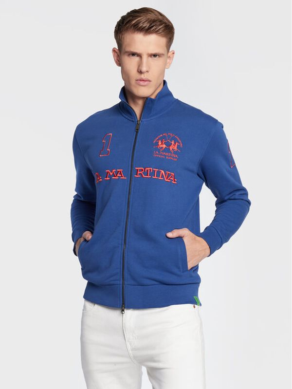 La Martina La Martina Суитшърт UMF305 FP529 Син Regular Fit