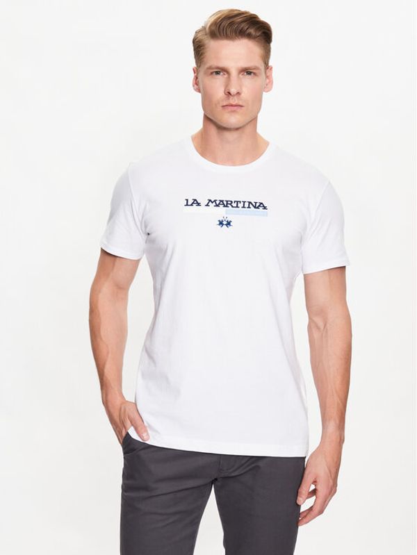 La Martina La Martina Тишърт VMR010 JS206 Бял Regular Fit