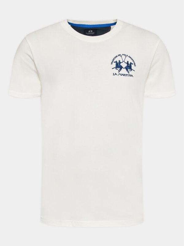 La Martina La Martina Тишърт WMR004 JS206 Бял Regular Fit