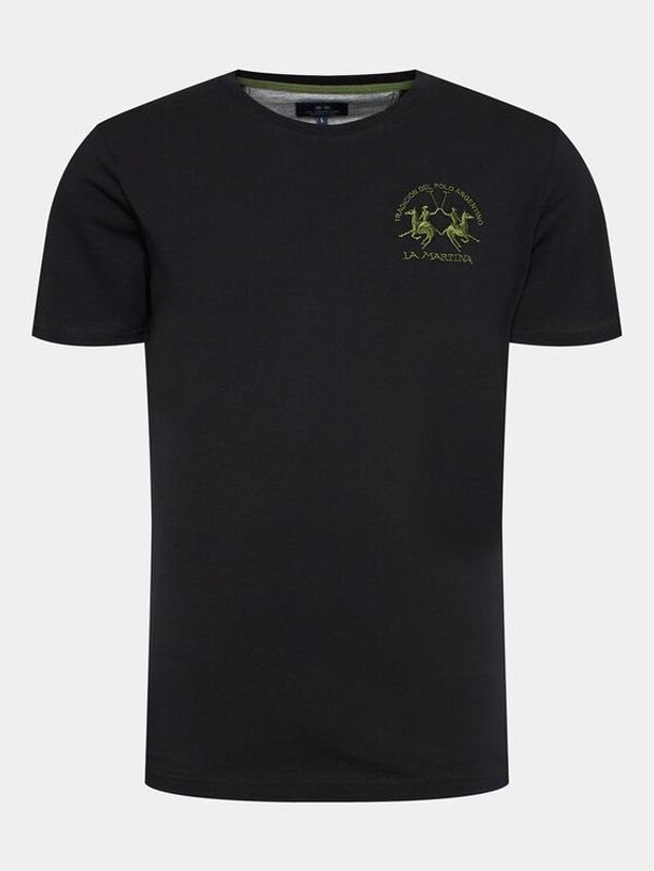 La Martina La Martina Тишърт WMR004 JS206 Черен Regular Fit