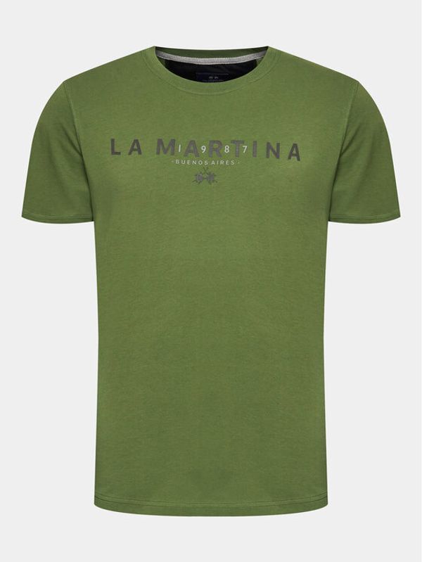 La Martina La Martina Тишърт WMR005 JS206 Зелен Regular Fit