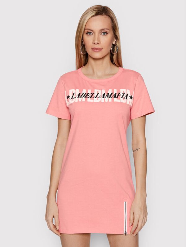 LaBellaMafia LaBellaMafia Ежедневна рокля 23713 Розов Regular Fit