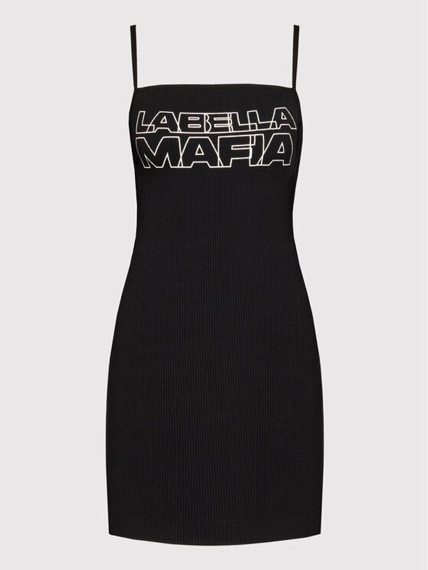 LaBellaMafia LaBellaMafia Ежедневна рокля 23742 Черен Slim Fit