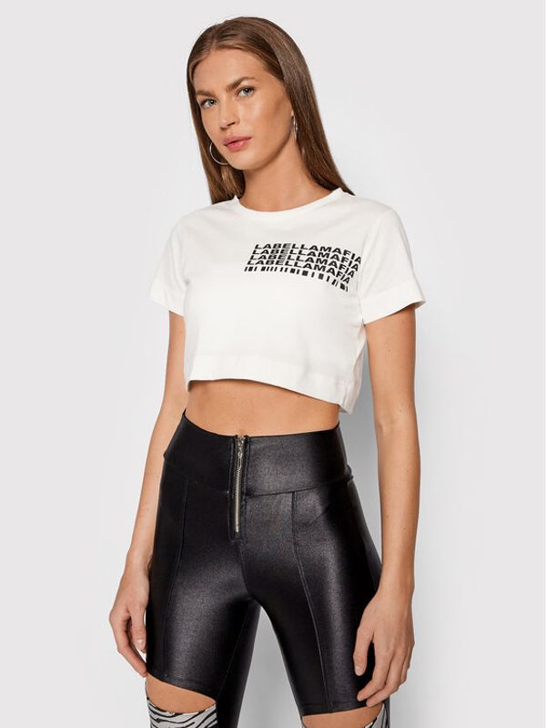 LaBellaMafia LaBellaMafia Тишърт 21680 Бял Regular Fit