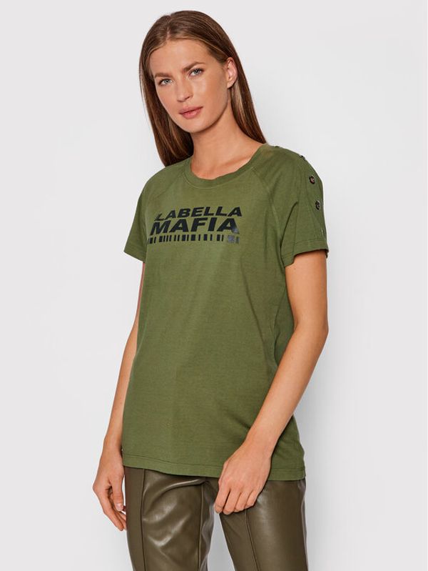 LaBellaMafia LaBellaMafia Тишърт 21691 Зелен Regular Fit