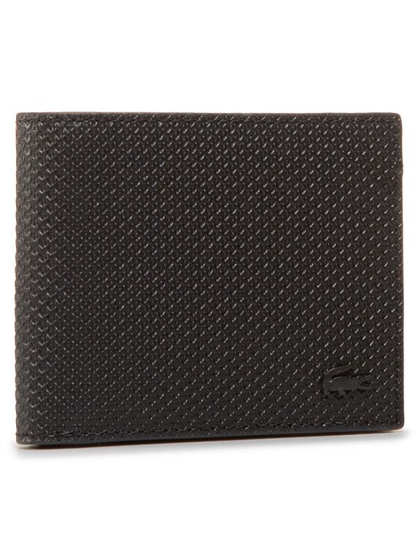 Lacoste Lacoste Голям мъжки портфейл Sm Billfold & Id Slot NH2824CE Черен