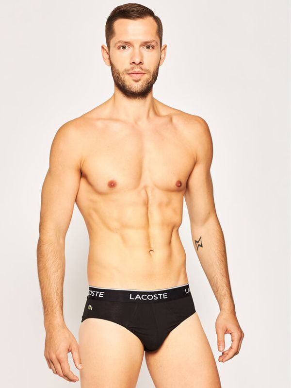 Lacoste Lacoste Комплект 3 чифта слипове 8H3472 Черен