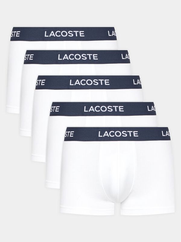 Lacoste Lacoste Комплект 5 чифта боксери 5H5203 Бял