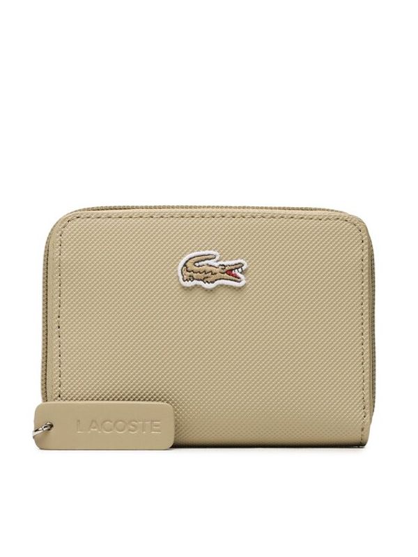 Lacoste Lacoste Малък дамски портфейл Xs Zip Coin Wallet NF4193PO Бежов