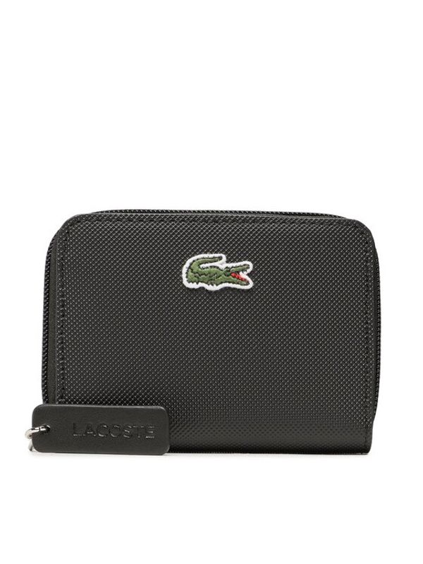 Lacoste Lacoste Малък дамски портфейл Xs Zip Coin Wallet NF4193PO Черен