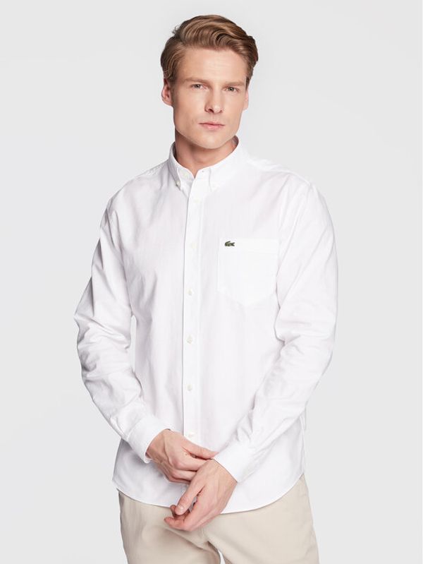Lacoste Lacoste Риза CH0204 Бял Regular Fit