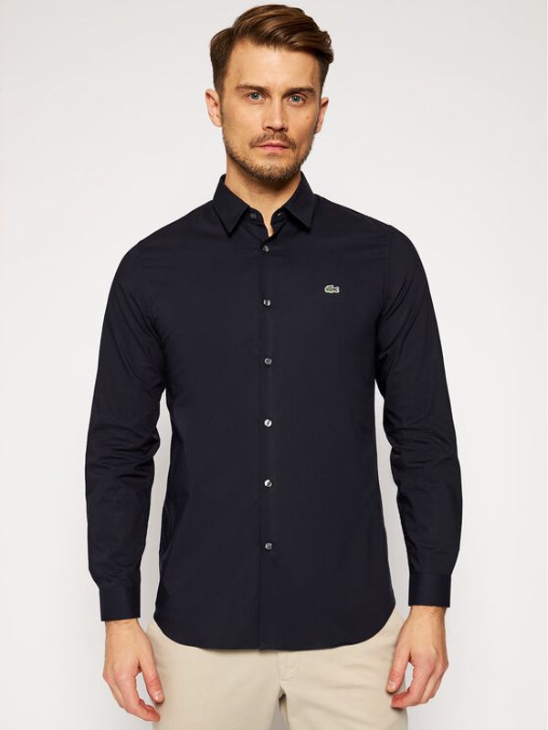 Lacoste Lacoste Риза CH2668 Тъмносин Slim Fit