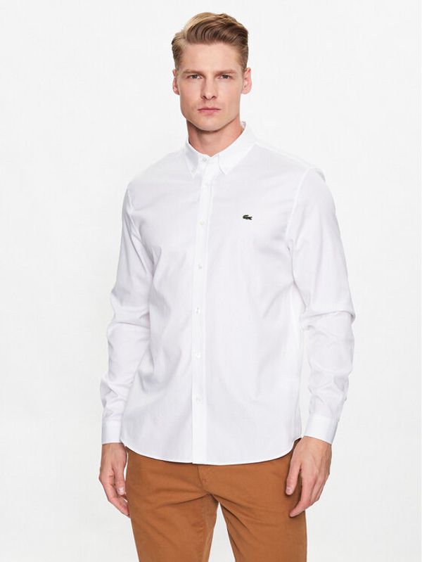 Lacoste Lacoste Риза CH2933 Бял Regular Fit