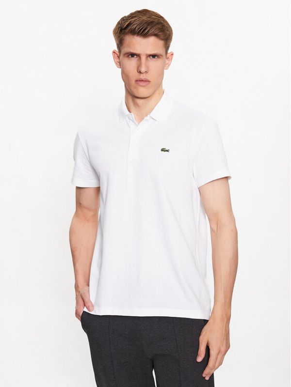 Lacoste Lacoste Тениска с яка и копчета DH0783 Бял Regular Fit
