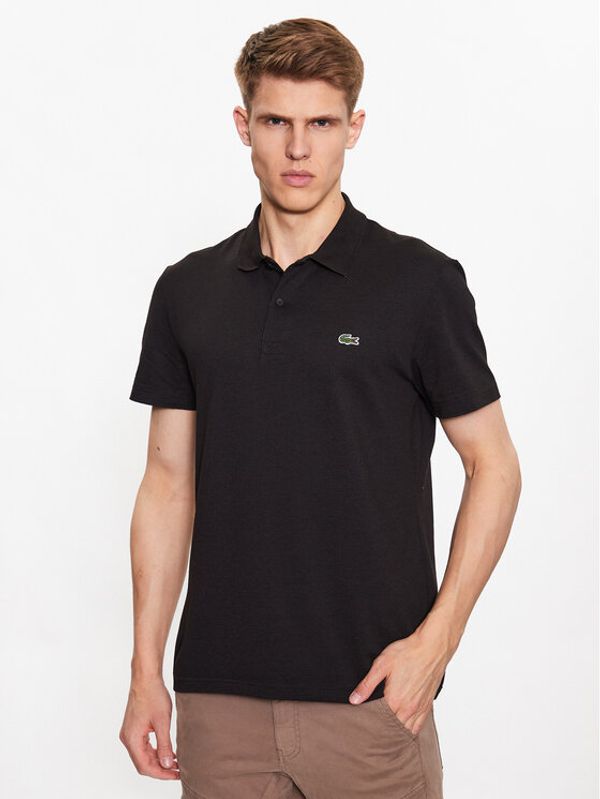 Lacoste Lacoste Тениска с яка и копчета DH0783 Черен Regular Fit
