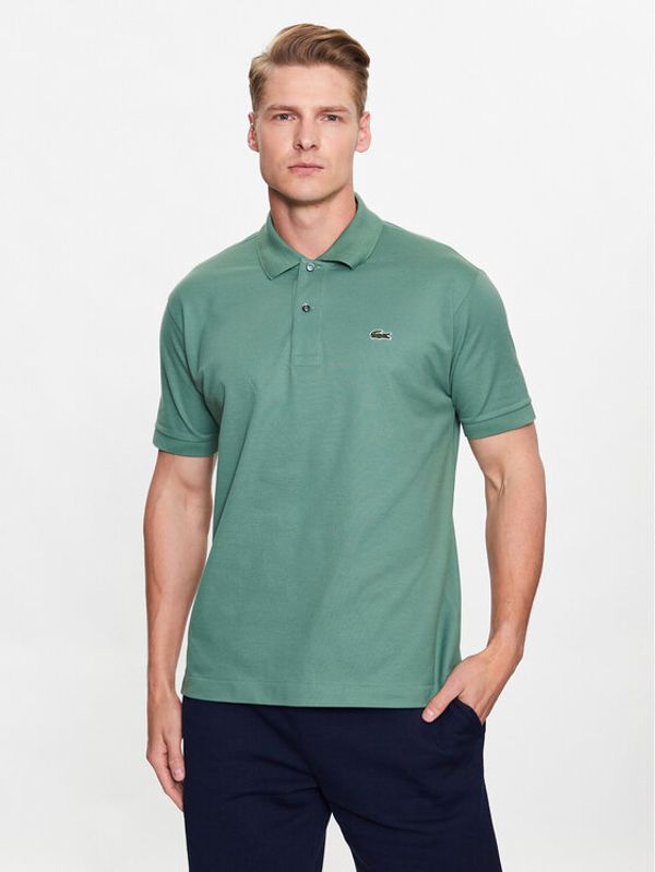 Lacoste Lacoste Тениска с яка и копчета L1212 Зелен Regular Fit