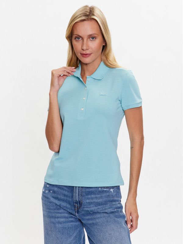 Lacoste Lacoste Тениска с яка и копчета PF5462 Син Regular Fit