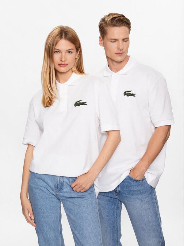 Lacoste Lacoste Тениска с яка и копчета PH3922 Бял Regular Fit
